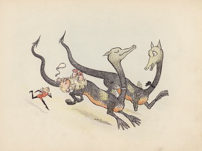 Illustration für Little Twin Dragons von S Rosamond Praeger von Sophia Rosamond Praeger