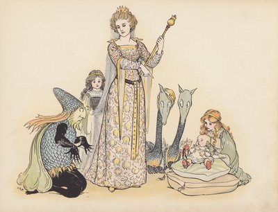 Illustration für Little Twin Dragons von S Rosamond Praeger von Sophia Rosamond Praeger