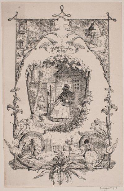 Großmutters Huhn. Aus J. C. Gerson: Schule und Zuhause, Nr. 2 von Sophus Schack