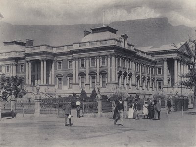 Parlamentsgebäude, Kapstadt (s/w Foto) von South African Photographer