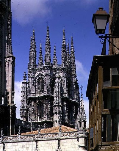 Die Laterne (Cimborio), wahrscheinlich entworfen von Juan de Langres (fl. ca. 1522-40), gebaut von Felipe Vigarny und Juan de Vallejo (fl. ca. 1518-69), fertiggestellt 1568 von Spanish Colonial