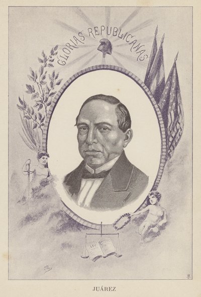 Benito Juarez, mexikanischer Anwalt und Politiker von Spanish School
