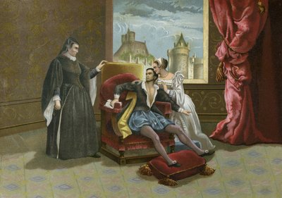 Tod von König Karl IX. von Frankreich, 1574 von Spanish School