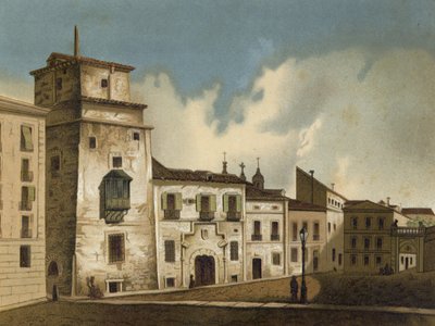 Haus, in dem Franz I. von Frankreich inhaftiert war, Madrid, 1525-1526 von Spanish School