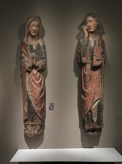 Trauernder Heiliger Johannes und Trauernde Jungfrau, Königreich Kastilien und León, ca. 1250-1275 von Spanish School