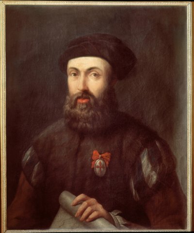 Porträt des portugiesischen Navigators und Entdeckers Ferdinand Magellan von Spanish School