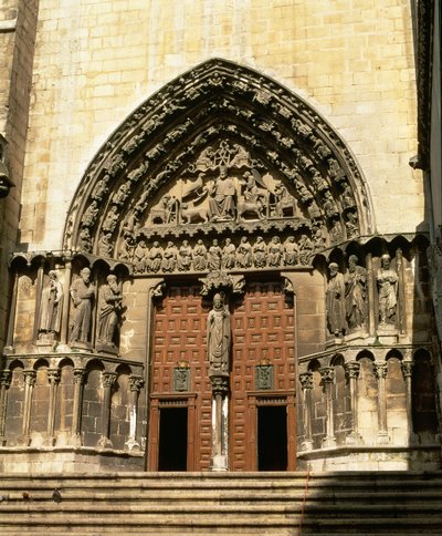 Die Portada del Sarmental, südliches Querschiff, um 1235 von Spanish School