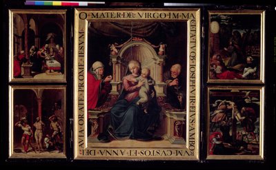 Triptychon aus der Capilla de las Reliquias von Spanish School