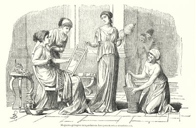 Frauen bei der Hausarbeit im antiken Griechenland von Spanish School