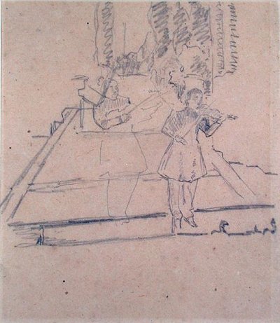 Die Musiker am Rampenlicht, ca. 1910 von Spencer Frederick Gore