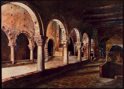 Italienische Kathedralen: Toscanella, Blick über das Kirchenschiff von San Pietro von Stafford Leake
