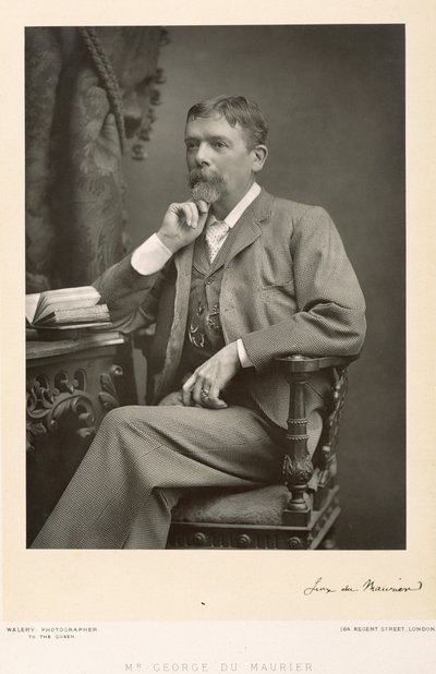 George du Maurier (1834-96), Künstler, Karikaturist und Romanautor, Porträtfotografie von Stanislaus Walery