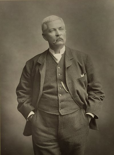Sir Henry Morton Stanley (1841-1904), Entdecker, Porträtfotografie von Stanislaus Walery