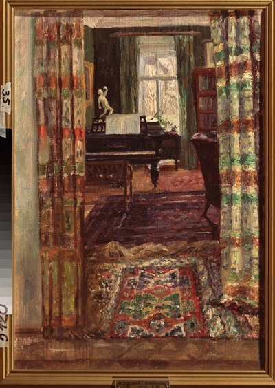 Interieur mit einem Flügel von Stanislav Joulianovitch Joukovski