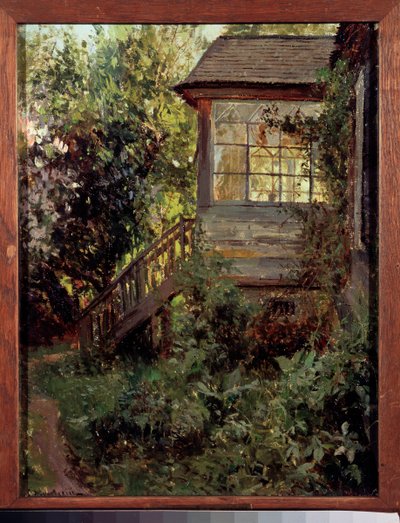Ein Landhaus. Die Terrasse von Stanislav Joulianovitch Joukovski