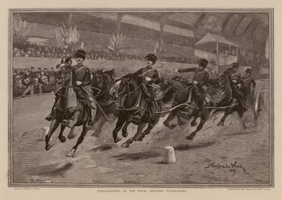 Kanonen-Galopp beim Royal Tournament (Gravur) von Stanley L. (after) Wood