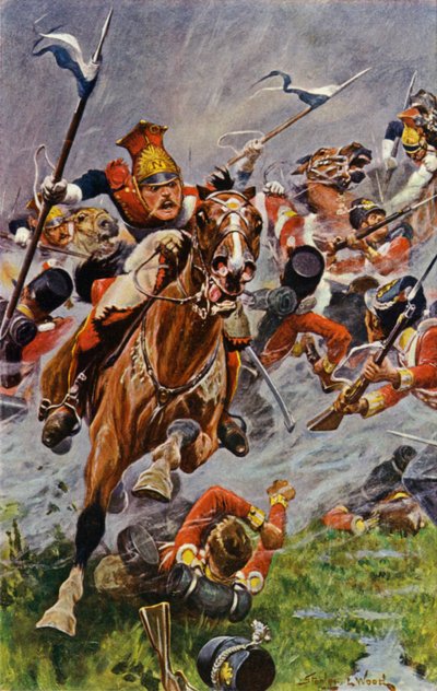 Albuera, Angriff der polnischen Lanzenreiter auf die Briten von Stanley L. Wood