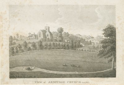 Armitage Kirche (Stich) von Stebbing Shaw