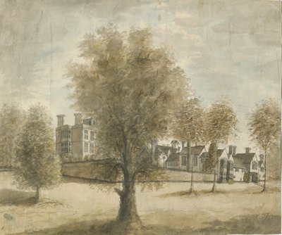 Drayton Bassett - "Drayton Manor": Aquarell, 1789-1793 von Stebbing Shaw