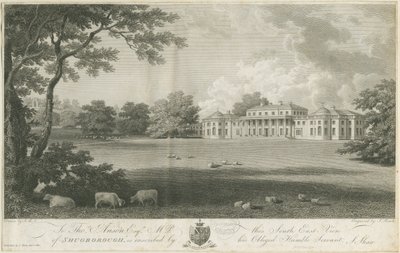 Shugborough Hall (Stich) von Stebbing Shaw