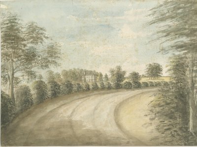 Statfold Hall: Aquarell, nd [1762-1802] von Stebbing Shaw