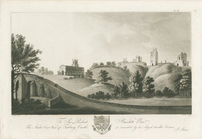 Nordostansicht von Tutbury Castle von Stebbing Shaw