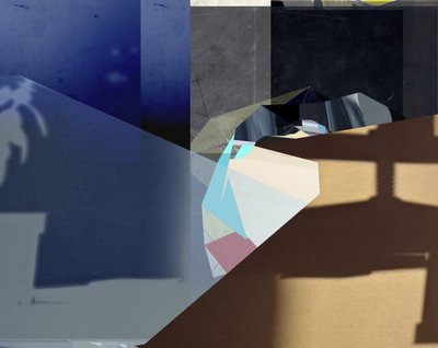 Blaue Geometrische Schatten von Stefan Fransson