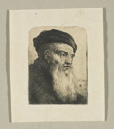 Kopf eines Mannes im Dreiviertelprofil von Stefan Juliusz Norblin de la Gourdaine