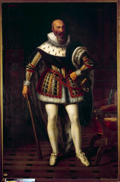 Ganzkörperporträt von Maximilian de Bethune, Marquis de Rosny, Herzog von Sully (1559-1641) von Stefan Juliusz Norblin de la Gourdaine