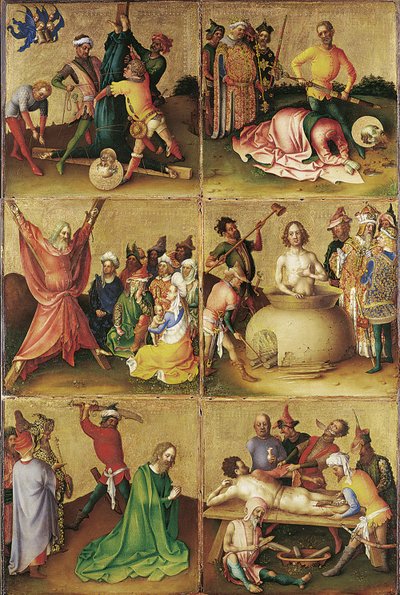 Stefan Lochner - Martyrium der Apostel von Stefan Lochner