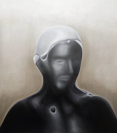 Abstrakte dunkle Figur von Stefano Mazzolini