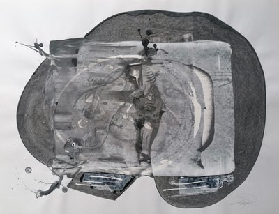Abstrakte Graue Figur von Stefano Mazzolini