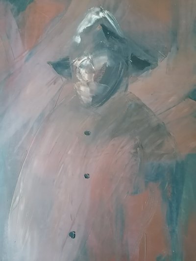 Geheimnisvolle Vermummte Figur von Stefano Mazzolini
