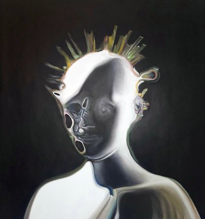 Surreales abstraktes Porträt von Stefano Mazzolini