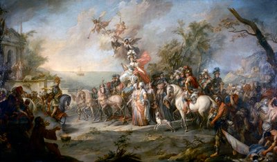 Allegorie auf den Sieg Katharinas der Großen über die Türken und Tataren, 1772 von Stefano Torelli