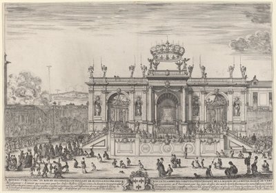 Altar für Fronleichnam, wahrscheinlich 1648 von Stefano della Bella