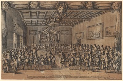 Bankett der Piacevoli von Stefano della Bella