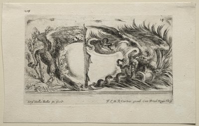 Sammlung verschiedener Capricen und neuer Entwürfe von Kartuschen und Ornamenten: Nr. 14 von Stefano della Bella