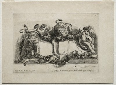 Sammlung verschiedener Capricen und neuer Entwürfe von Kartuschen und Ornamenten: Nr. 18 von Stefano della Bella