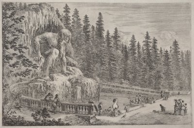 Kolossale Statue der Apenninen von Stefano della Bella