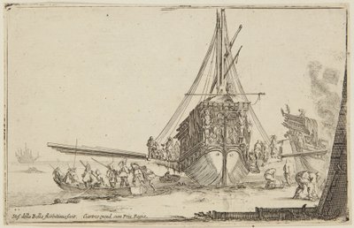 Einschiffung (Verschiedene Figuren) von Stefano della Bella