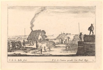 Festungsanlage, Blatt 4 der Folge „Verschiedene Militär-Capricci“ von Stefano della Bella