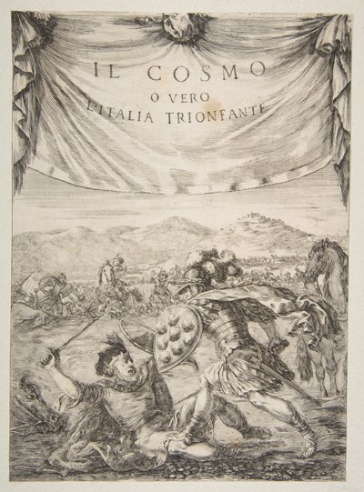 Frontispiz für Il Cosmo, 1650 von Stefano della Bella