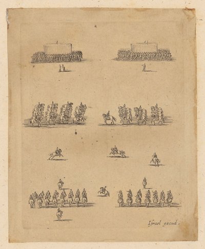 Infanterie- und Kavallerieeinheiten von Stefano della Bella