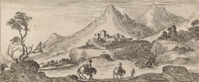 Landschaft mit Schloss, 1641 von Stefano della Bella