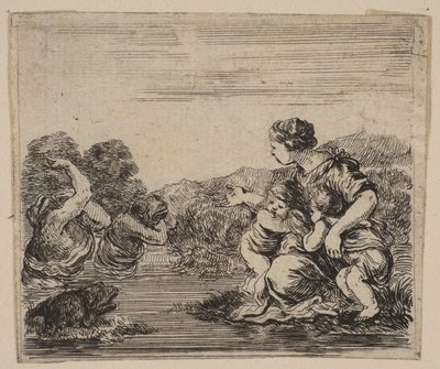 Latona, aus dem Spiel der Mythologie Jeu de la Mythologie, 1644 von Stefano della Bella
