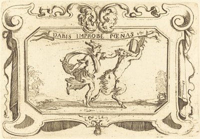 Merkur jagt einen Satyr mit einem Buch von Stefano della Bella