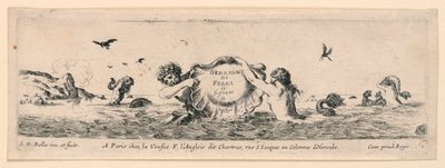 Ornamente von Friesen und Laubwerk von Stefano della Bella