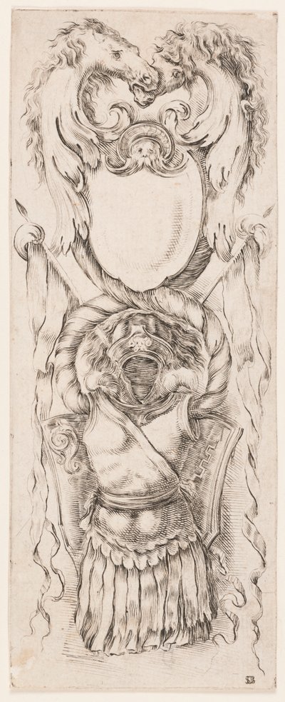 Ornamenti o Grottesche (Groteskes Ornament) von Stefano della Bella