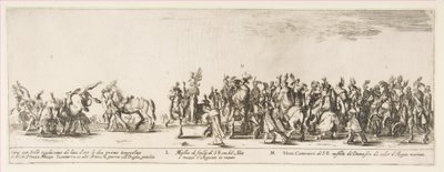 Teil des Eingangs der polnischen Gesandtschaft L und M von Stefano della Bella